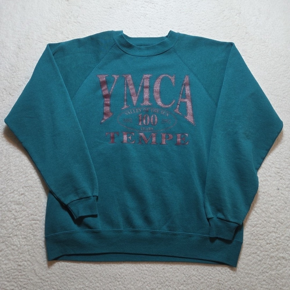 Vintage 1992 YMCA Sweater‎ 100th Anniversary Tempe Size XL Crewneck Long Sleeve
